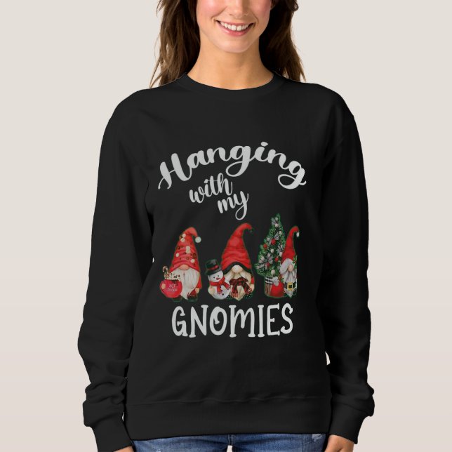 Mit meinem Wissenschaftslehrer Gnomes Ugly Xmas m Sweatshirt (Vorderseite)