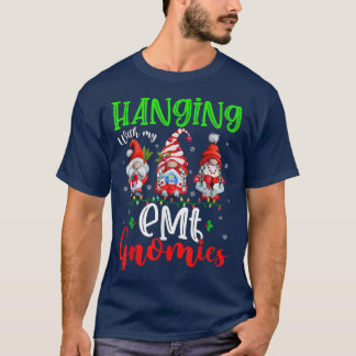 Mit meinen EMT-Gnomies Niedliche Weihnachtslichter T-Shirt