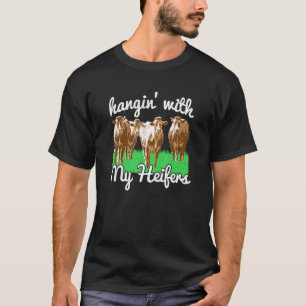 Mit meinen Färsen hängen, hängende Kuh, Vintage-Ba T-Shirt