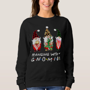 Mit meinen Gnomen Buffalo Karierte Weihnachten Sweatshirt