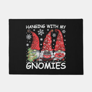 Mit meinen Gnomen ein sonniges Weihnachtsspiel Fußmatte