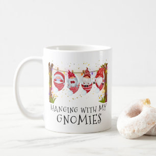 Mit meinen Gnomen eine lustige Weihnachtsmonografi Kaffeetasse