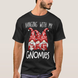 Mit meinen Gnomen meine Freundinnen Valentines D T-Shirt