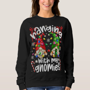 Mit meinen Gnomen und dem farbenfrohen Weihnachtsf Sweatshirt