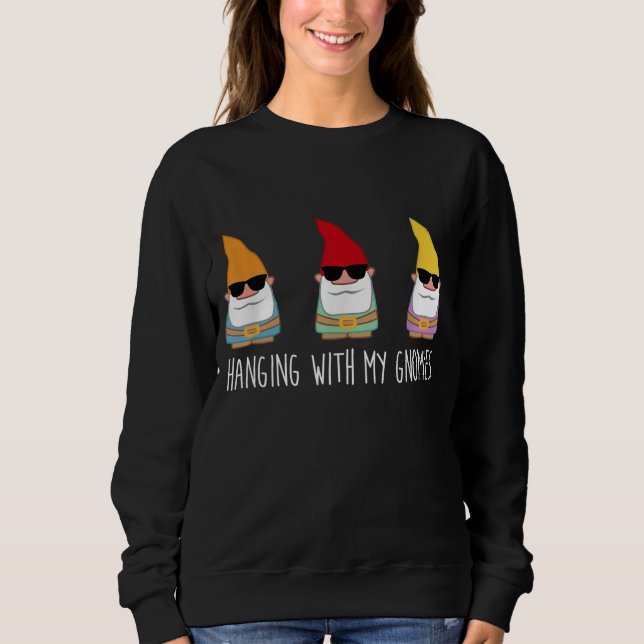 Mit meinen Gnomen verbunden Gnome Gi Sweatshirt (Vorderseite)