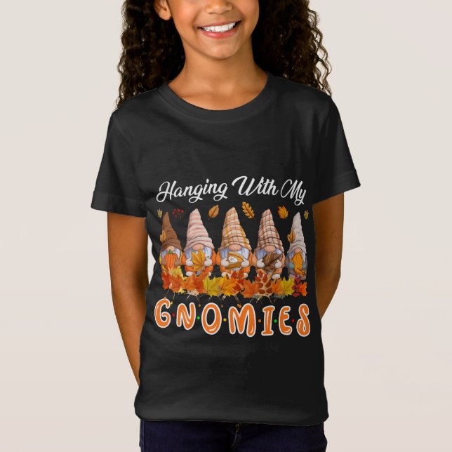 Mit meinen Gnomen Weihnachten Niedliche Gnome häss T-Shirt (Vorderseite)