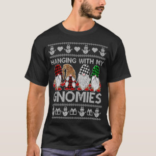 Mit meinen Gnomen Weihnachten Niedliche Gnome häss T-Shirt