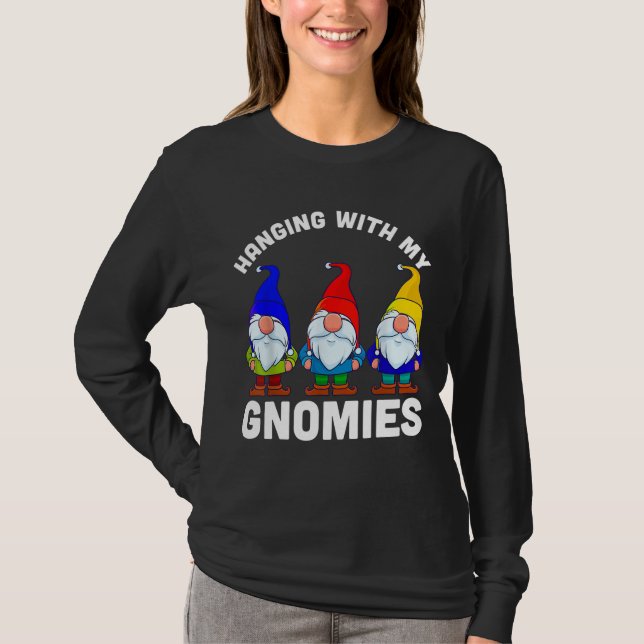 Mit meinen Gnomen Weihnachtsgarten ändern Gnome Co T-Shirt (Vorderseite)