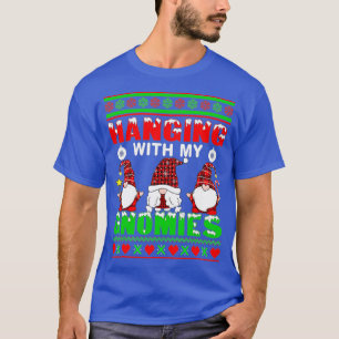 Mit meinen Gnomen zwitschern Weihnachten hässlich T-Shirt