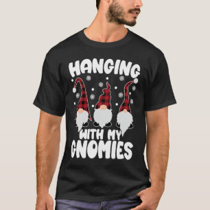 Mit meinen Gnomies hängend Weihnachtsgarten-Gnom-B T-Shirt