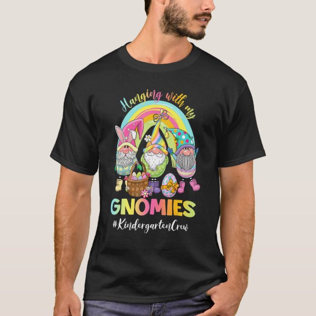 Mit meinen Gnomies Kindergarten Crew Oster E T-Shirt (Vorderseite)