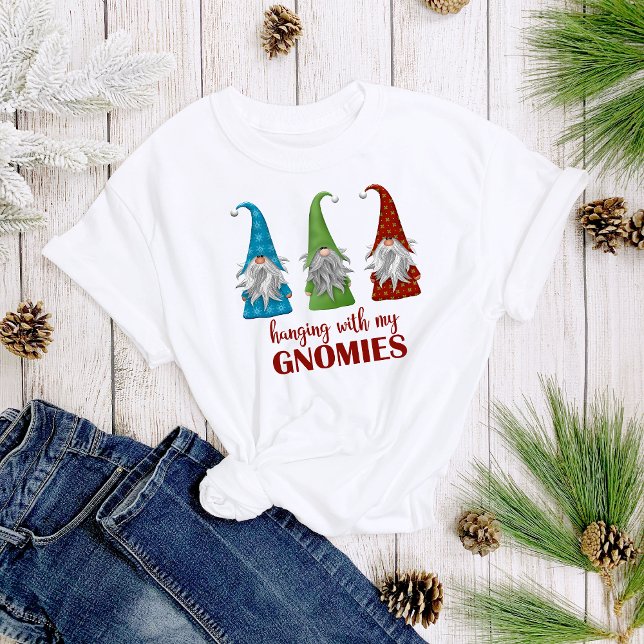 Mit meinen Gnomies verändern Weihnachtsfrauen T-Shirt (Von Creator hochgeladen)