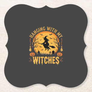 Mit meinen Hexen abhängen Halloween-Design (2) Untersetzer