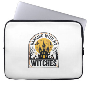 Mit meinen Hexen abhängen Vintage Halloween Design Laptopschutzhülle