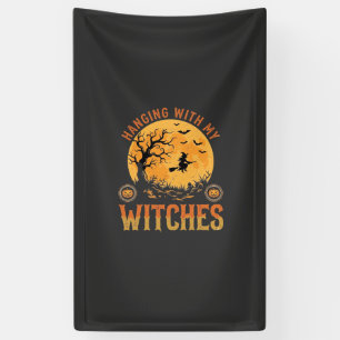 Mit meinen Hexen Halloween Banner
