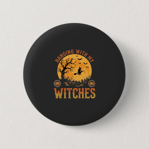 Mit meinen Hexen Halloween Button