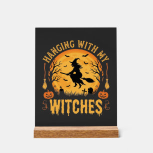 Mit meinen Hexen Halloween-Design (2) Acrylschild
