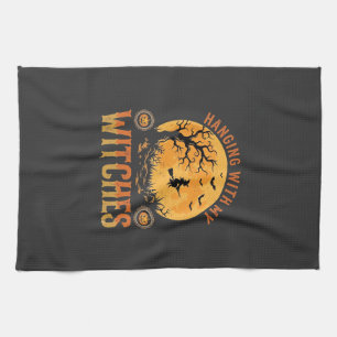Mit meinen Hexen Halloween Geschirrtuch