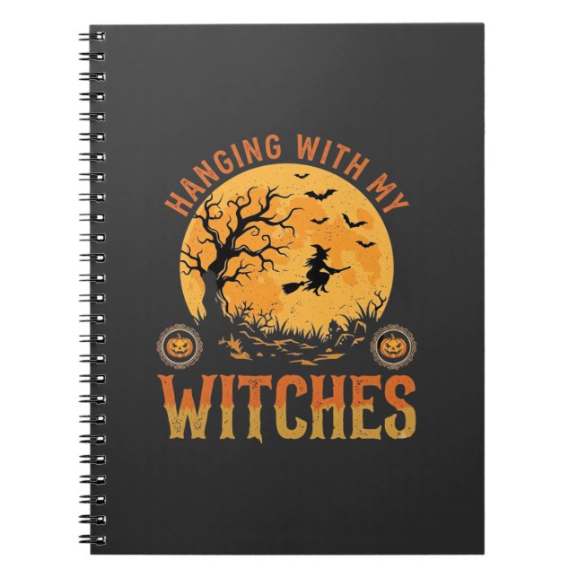 Mit meinen Hexen Halloween Notizblock (Vorderseite)