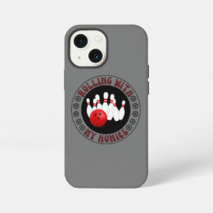 Mit meinen Homies bowlen Geschenke für Bowling-Keg iPhone 13 Mini Hülle