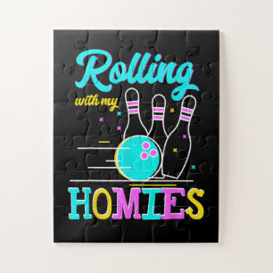 Mit meinen Homies Bowlers spielen rollen Puzzle