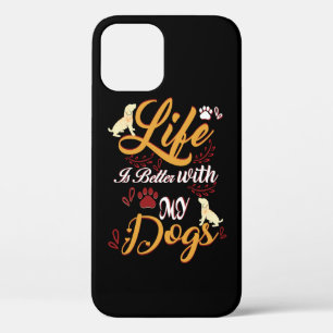 Mit meinen Hunden ist das Leben besser Case-Mate iPhone Hülle