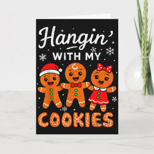 Mit meinen Keksen hängen Gingerbread Weihnachten L Karte