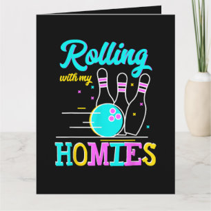 Mit meinen Kumpels bowlen Karte