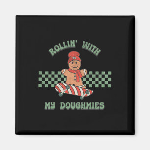 Mit meinen Lebkuchenmännern Retro rollen Ska Magnet