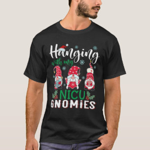 Mit meinen NICU Gnomies Nurse Weihnachten T-Shirt