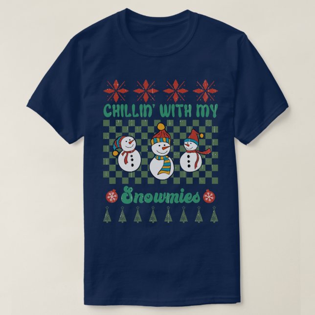 Mit meinen Schneemassen T-Shirt (Design vorne)