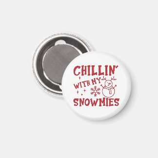 Mit meinen Snomies chillen - Weihnachten Magnet