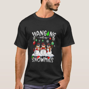 Mit meinen Snowmies Santa Candy Familie Christ T-Shirt