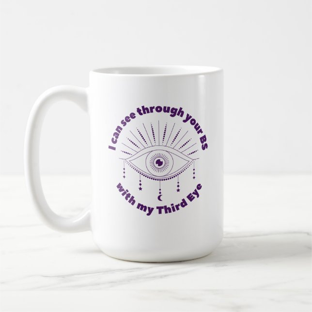 Mit meiner dritten Augenpartie kann ich durch Ihre Kaffeetasse (Links)