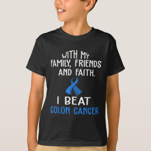 Mit meiner Familie und Amp; Glaube ich besiege Col T-Shirt