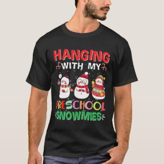 Mit meiner Vorschulschneemännerin Christm T-Shirt