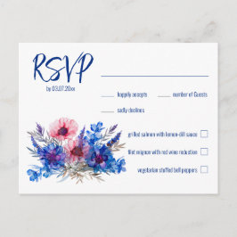 💍 mit Menü Cornflowers & Lavender UAWG Postkarte