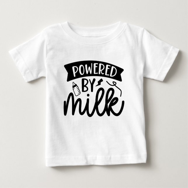 Mit Milch versorgt, lustige Redewendungen Baby T-shirt (Vorderseite)