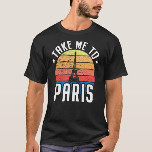 Mit mir in Paris Heartbeat Eiffelturm Frankreich I T-Shirt