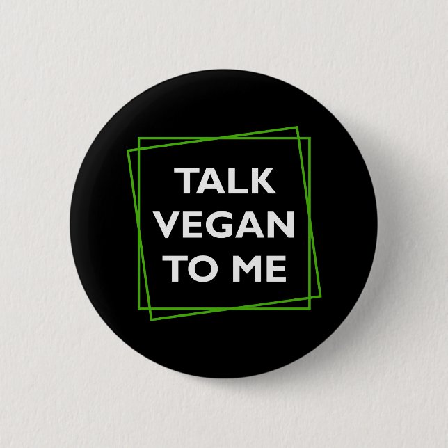 Mit mir Vegan reden Button (Vorderseite)