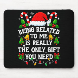 Mit mir verwandt Geschenk Lustige Weihnachten Fami Mousepad