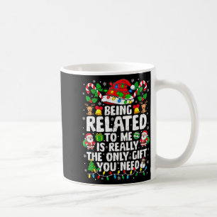 Mit mir verwandt Lustige Weihnachten Familie Xmas  Kaffeetasse