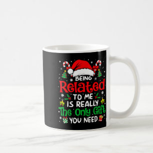 Mit mir verwandt Lustige Weihnachten Familie Xmas  Kaffeetasse