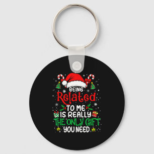 Mit mir verwandt Lustige Weihnachten Familie Xmas Schlüsselanhänger
