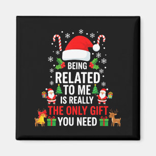 Mit mir verwandt Lustiger Weihnachten Familien Xma Magnet