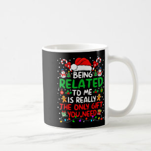 Mit mir verwandt Lustiges Weihnachten Familie Xmas Kaffeetasse