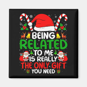 Mit mir verwandt Lustiges Weihnachten Familien-Xma Magnet