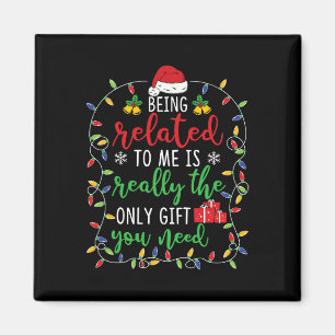 Mit mir verwandt sein - Funny Christmas Family Mat Magnet