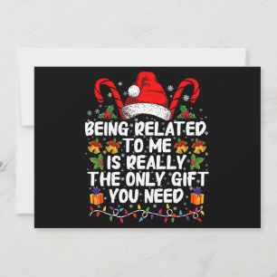 Mit mir verwandt zu sein ist das wirklich einzige  einladung