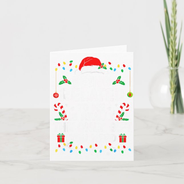 Mit mir verwandt zu sein ist wirklich das einzige  karte (Vorderseite)